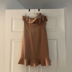 Women’s One Shoulder Ruffle Bodycon Mini Dress